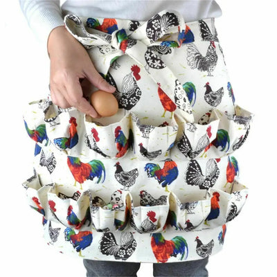 Tablier de collecte d'œufs en toile, tablier de maintien d'œufs, tablier à œufs de poule avec…