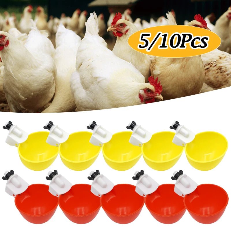 Chicken Water Feeding Bowls Quail Automatic Chicken Drinker Cups For… - Vastura Ag