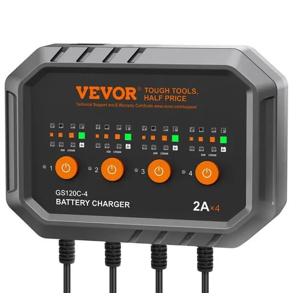 Smart Battery Charger — 8A, LiFePO4/AGM/Gel, 12V/24V - Vastura Ag