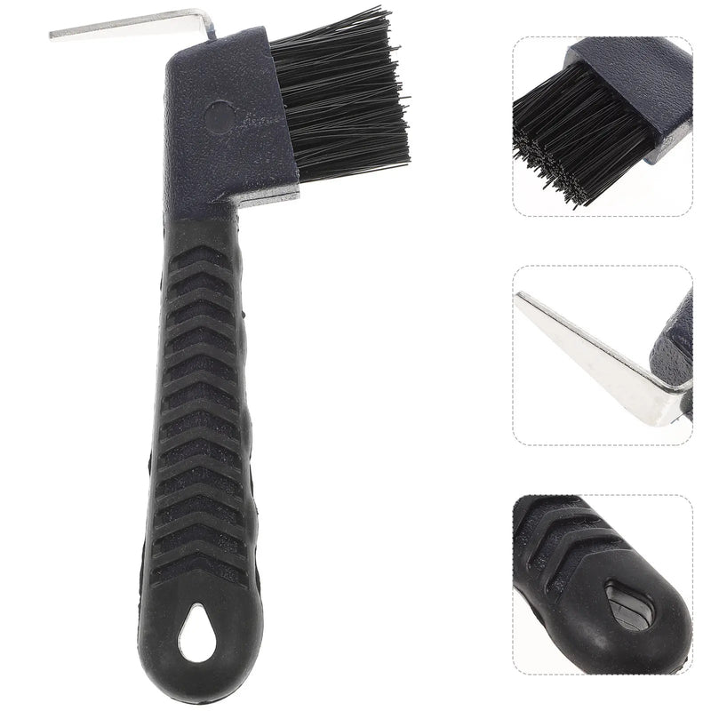 Stainless Steel Hoof Pick with Nylon Brush - Vastura Ag