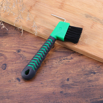 Stainless Steel Hoof Pick Durable Nylon Brush Comfort Cleaning Horse…