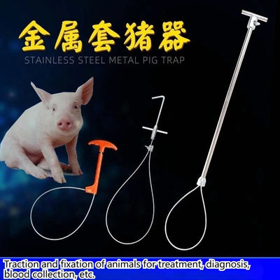 AgriHold pig restraint rope set with Baoding sleeve on farm - Vastura Ag