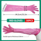 Disposable Soft Plastic Vet Gloves for Farm Use