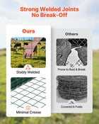 Farm Fence, 39 X 787 In, 4 X 4 In Mesh 2.1mm Galvanized Steel Wire… - Vastura Ag