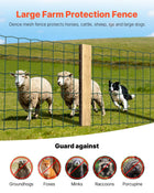 Farm Fence, 39 X 787 In, 4 X 4 In Mesh 2.1mm Galvanized Steel Wire… - Vastura Ag