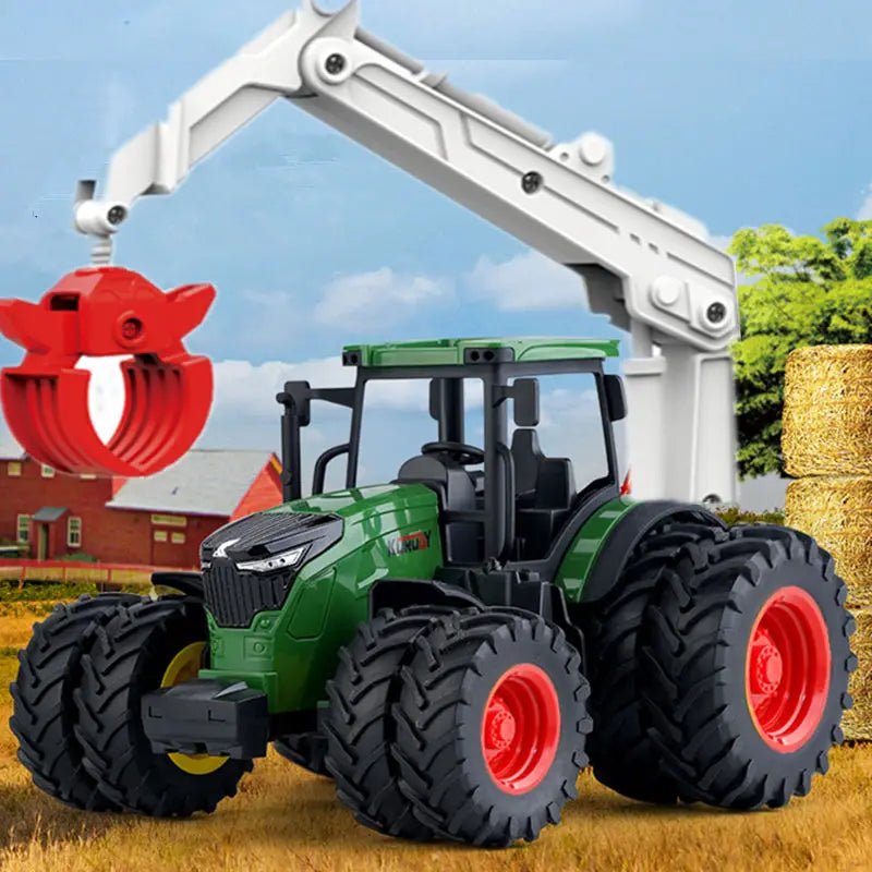 Farm Tractor Inertia Toy Car Model Transport Trailer Engineering… - Vastura Ag