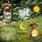 Highland Cattle Solar Lamp Yak Outdoor Garden Courtyard Decoration - Vastura Ag