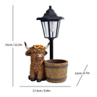 Highland Cattle Solar Lamp Yak Outdoor Garden Courtyard Decoration - Vastura Ag
