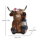 Highland Cattle Solar Lamp Yak Outdoor Garden Courtyard Decoration - Vastura Ag