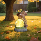 Highland Cattle Solar Lamp Yak Outdoor Garden Courtyard Decoration - Vastura Ag